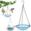 Hanging Bird Bath Hanging Bird-Feeder- Garden BirdBath Tray Wildlife Feeder Plate Water Bowl or Water Bowl for Garden Decoration